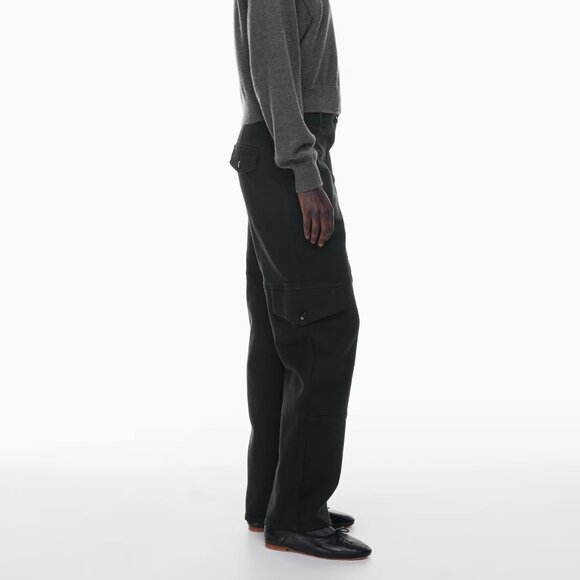 Aritzia Wilfred Free Maeve Cargo Pant Utility Black Twill Size 12 Article 84085 - Picture 1 of 15